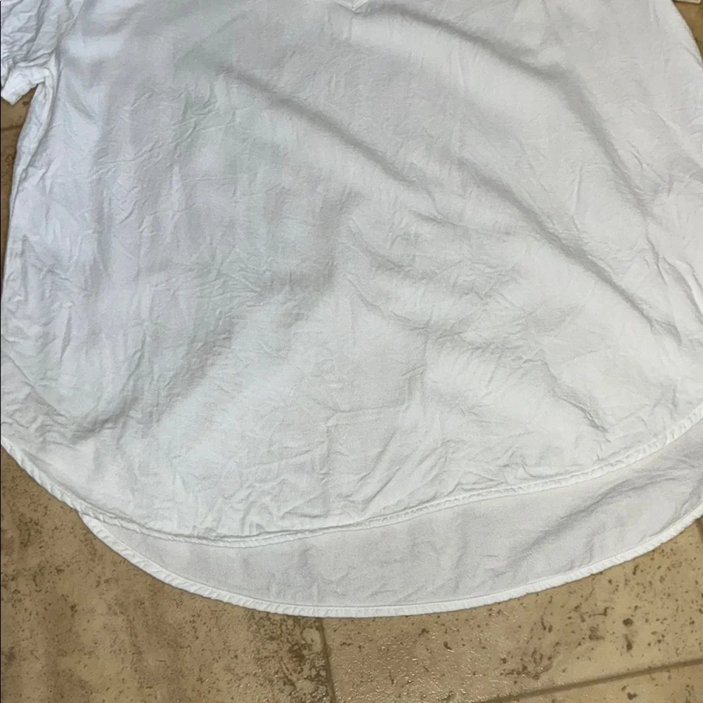 Cloth & Stone White Relaxed Ruffled Tee - Picture 5 of 9
